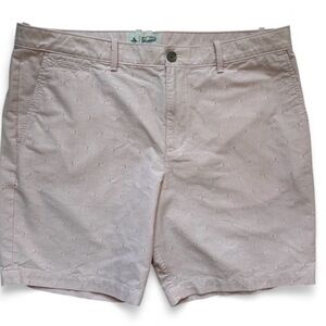 Original Penguin men’s Light Pink Flat Front Shorts-38